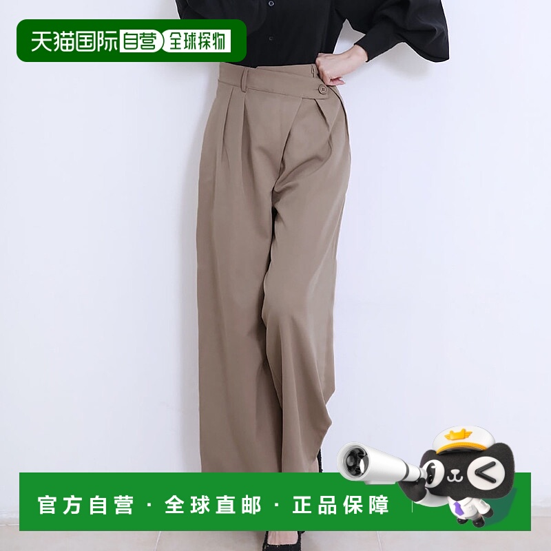 【日本直邮】Doux Belle 秋季新款宽裤女式秋季春季高腰裤下装长
