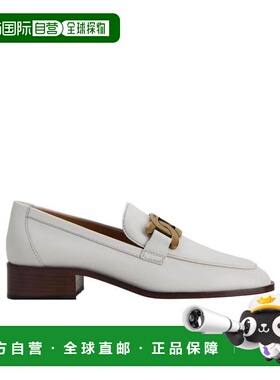 1h可退 香港直发TOD'S托德斯女士灰色皮质徽标搭扣高跟鞋XXW28K0F