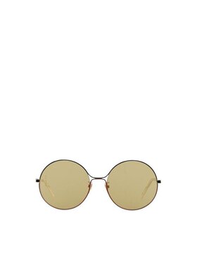 Gucci 圆框金属色太阳镜 GG0395S