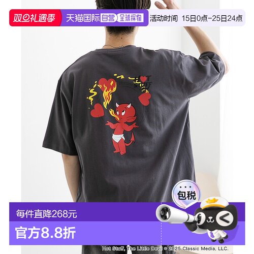 1h可退 日本直邮SENSE OF PLACE 男士HOT STUFF联名印花T恤 AAA51