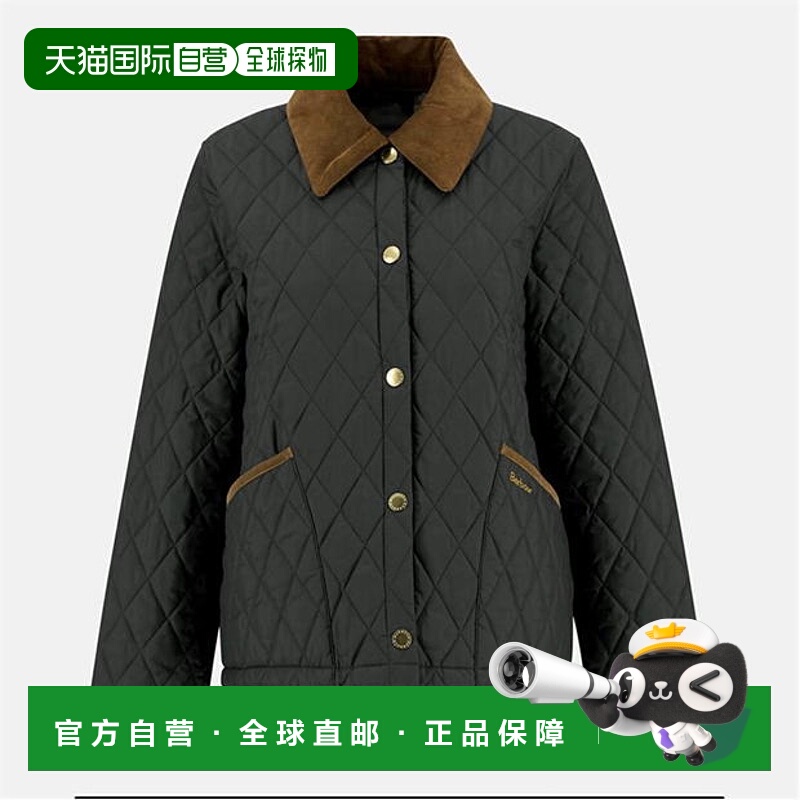 1h可退 香港直邮barbour 巴伯尔 女士 Liddesdale 标志短款绗缝夹