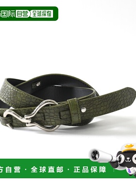 1h可退 日本直邮neos 男女同款 钩扣细腰带仿皮材质 K1079