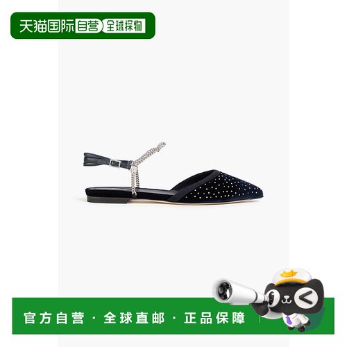 1h可退 香港直邮潮奢 Fendi 芬迪 女士 徽标露跟平底鞋 8J8447AQZ