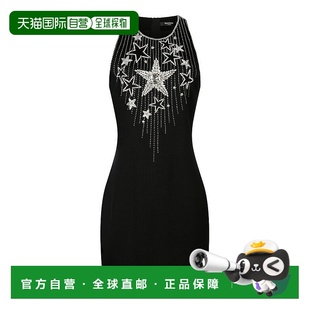 香港直邮Balmain 饰连衣裙 巴尔曼 流星装 CF1R4001PC 女士 1h可退