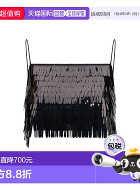 1h可退 香港直邮Self-Portrait 女士 珠片上衣 RS26165TBBLACK