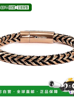 自营 Crucible 洛杉矶玫瑰金抛光 8 毫米不锈钢 Franco 链式手链