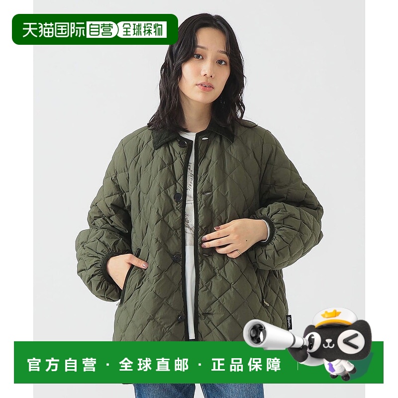 1h可退 日本直邮GYMPHLEX 女装 轻盈羽绒外套 女士菱格纹中长款保