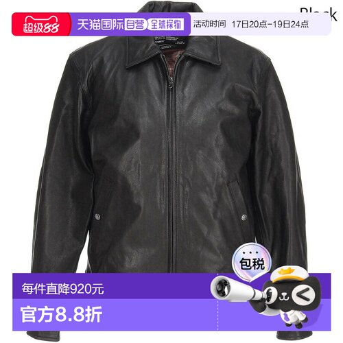 日本直邮Avirex 山羊皮 Vege Swing Top 皮夹克男士7835950014外