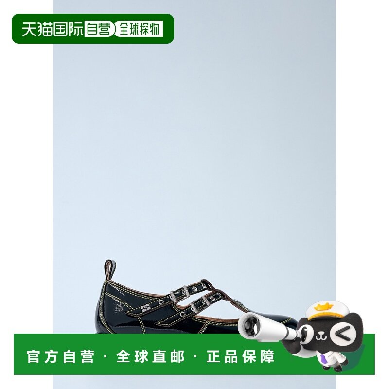 1h可退 香港直邮GANNI 甘尼 女士 Everyday 搭扣玛丽珍鞋 S2928,女鞋,浅口单鞋,淘宝优惠券,粉丝福利购,淘宝优惠卷