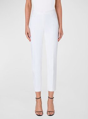 美国直邮akris 女士 休闲裤高腰直筒裤时尚休闲 柔软百搭女装