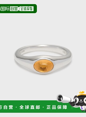 1h可退 日本直邮NOJESS 女士柠檬黄水晶小指戒指 30251111008配饰