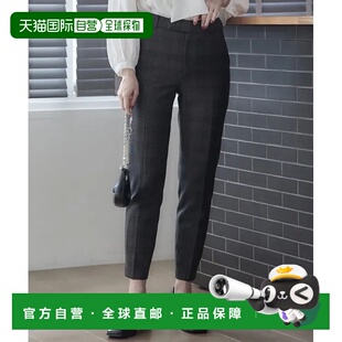 1h可退 日本直邮12Twelve Agenda 女士格林格纹修身长裤 春秋季节