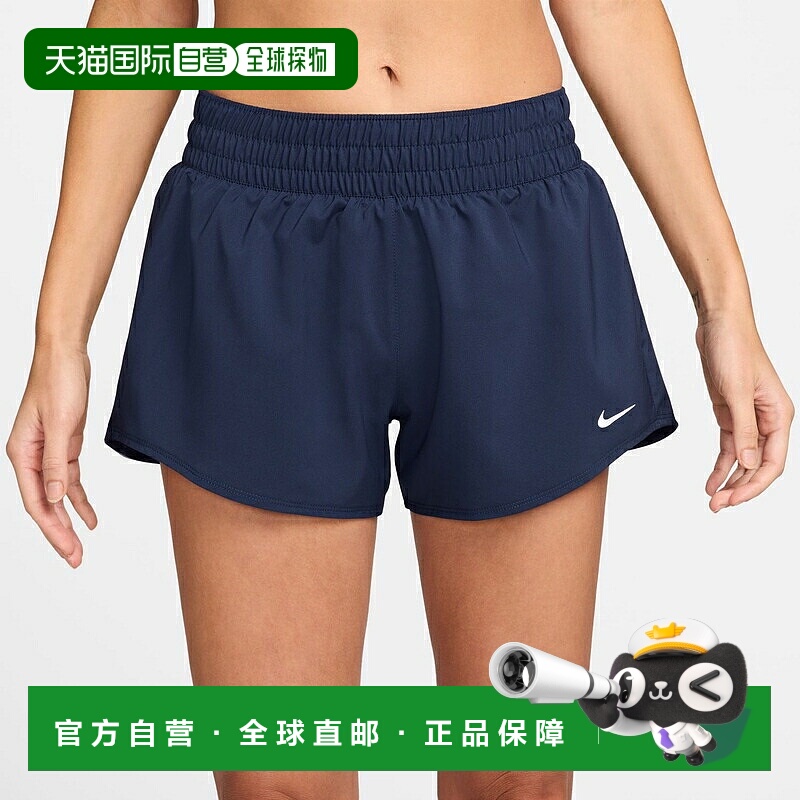 日本直邮Nike 女士 Dri-FIT One 中腰 8 厘米短裤（带内衬）速干D