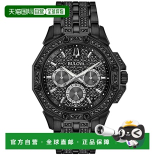 自营Bulova Men's Black dial Watch - black 美国奥莱直发