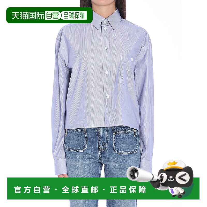 香港直邮CELINE 女士衬衫 2C837830W01NQ CO 浅蓝色 CAMICIE长袖