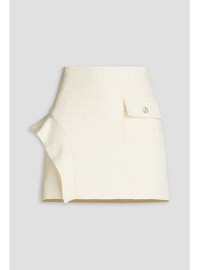 潮奢 Sandro 女士 荷叶边花呢迷你半身裙 SFPJU00892