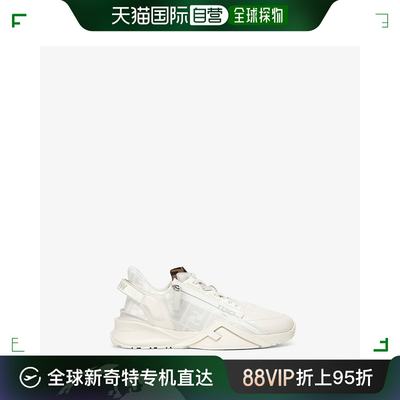 香港直邮潮奢 Fendi 芬迪 男士 Flow白色皮质低帮鞋 7E1392AK1Q