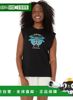 【日本直邮】亚瑟士 运动短袖T恤 2042A393 黑色