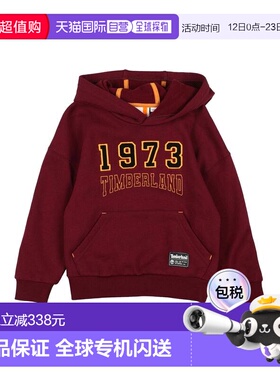 1h可退 香港直邮Timberland 天伯伦 男童 卫衣童装 red红色 舒适