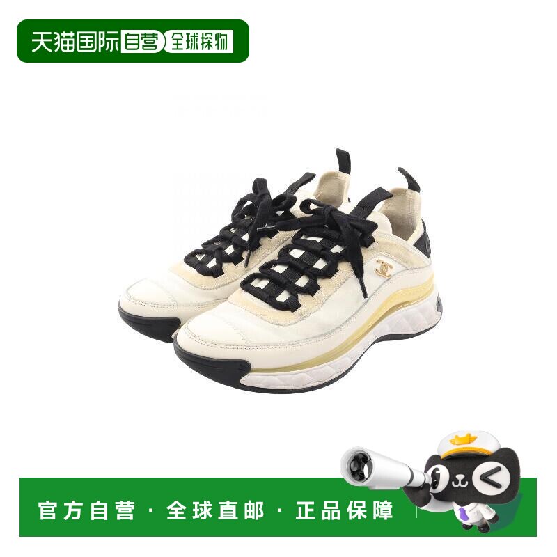 日本直邮中古vintage二奢Chanel香奈儿女9新sneakers运动鞋牛皮鞋图片