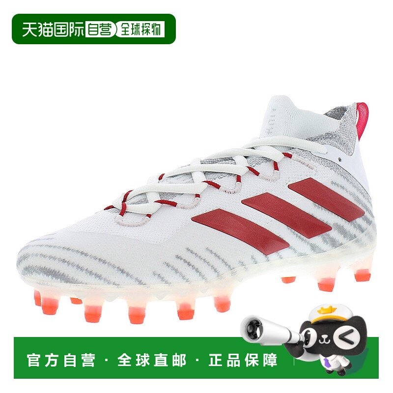 美国直邮Adidas阿迪达斯运动鞋红白拼接低帮系带减震耐穿舒适