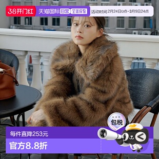 1h可退 日本直邮Chico 女装 仿毛领短款外套 宽松显瘦设计 CHZ105