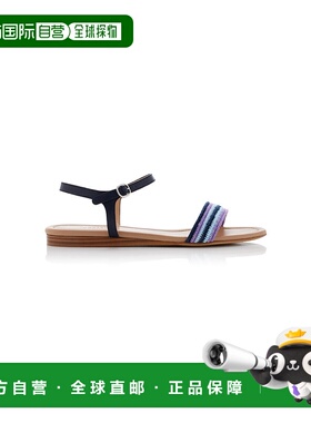 香港直邮Gabriela Hearst 女士 Alexi 钩花设计皮质凉鞋