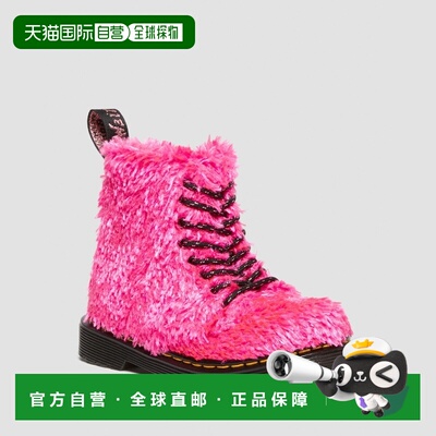 欧洲直邮DrMartens马丁大夫 1460 Pascal儿童Tinsel Fur皮革系带