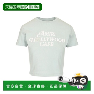 香港直邮Ami Paris 女士T恤 AWJYTE1052 AW2025 绿色 T-Shirt