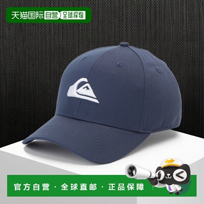 1h可退 日本直邮Quiksilver男女同款DECADES系列刺绣棒球帽 半弯