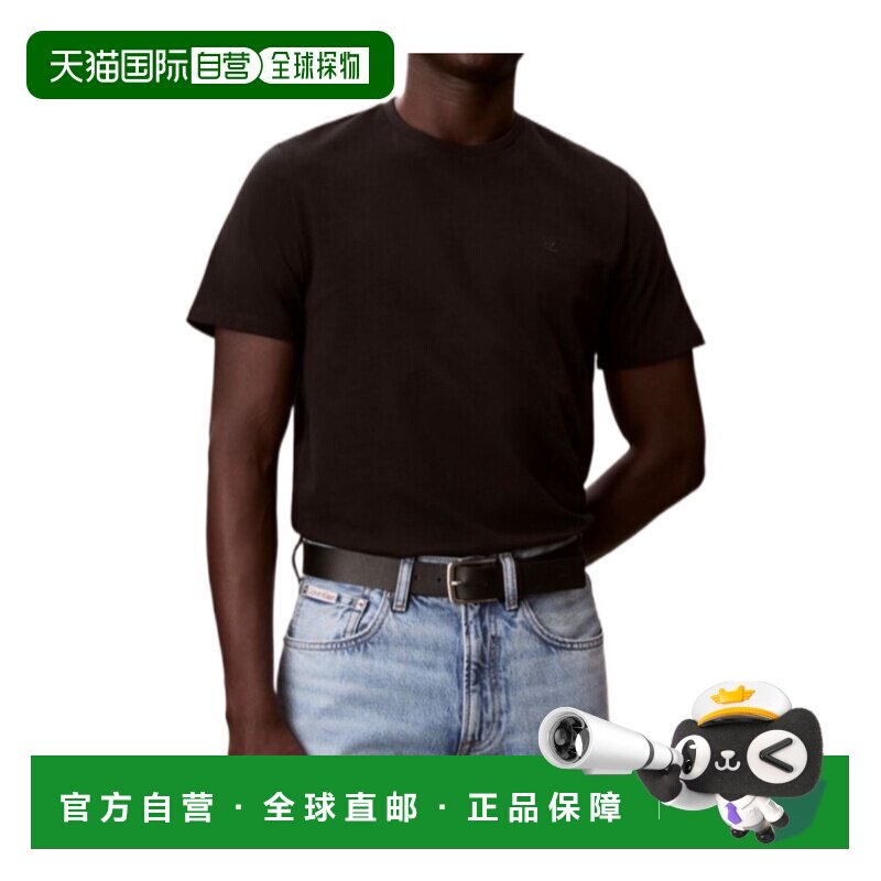 1h可退 香港直邮CALVIN KLEIN 男士T恤 LV04RD254GUB1 SS2026 黑