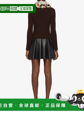 香港直邮GIVENCHY 女士针织毛衣 BW00QH4ZPT224 SS2025 黑色 毛领