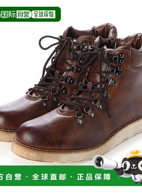 【日本直邮】Gino Zeeno 男靴 工作靴 山地靴 拉链+2.5cmUP 鞋垫