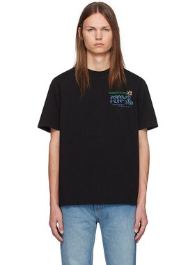 潮奢 Casablanca 男士 黑色 Pentathlon T 恤 MF24JTS00104