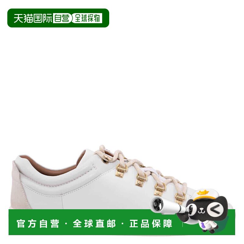 自营Bally Heidy白色小牛皮低帮运动鞋-白色厚底 美国直发奥莱