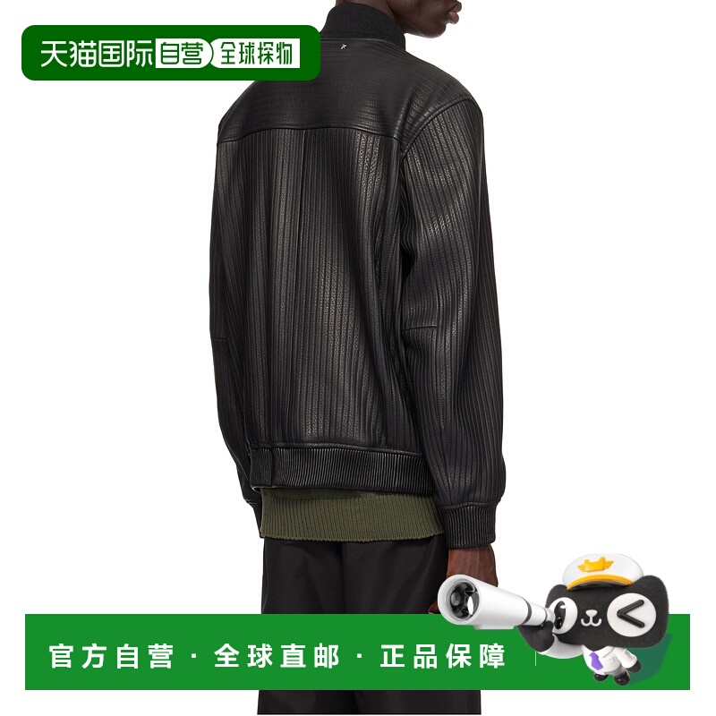 香港直邮Golden Goose Deluxe Brand 长袖皮夹克 GMP02135.P00184