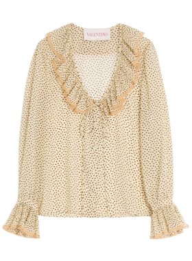 VALENTINO 女士衬衫 BAB7H19B7R8E SS2025 米白色