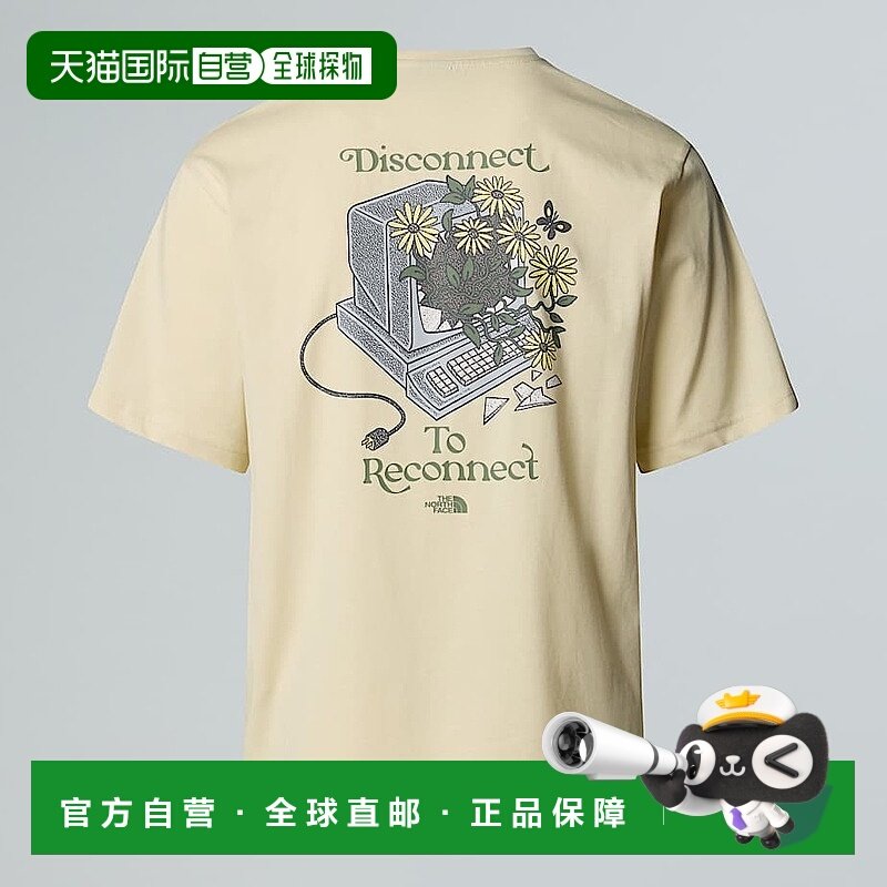 自营欧洲直邮北面 Connect Graphic男女通用休闲T恤 THE NORTH FA