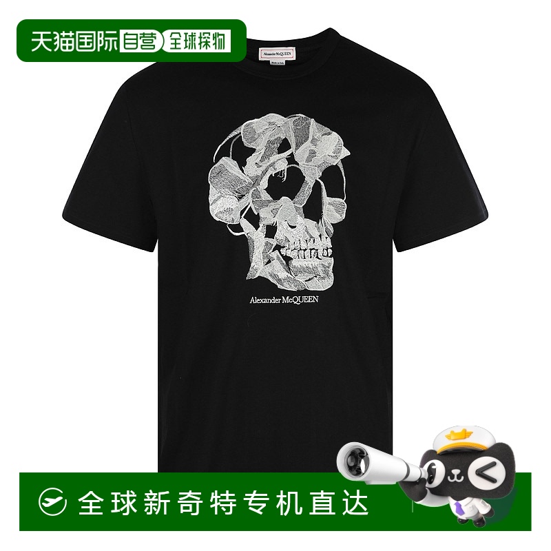 香港直邮ALEXANDER MCQUEEN男士T恤794579QXAAA1000