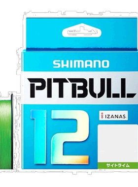 【日本直邮】禧玛诺PITBULL钓鱼线PE线12编200米0.8号青柠色18.3l