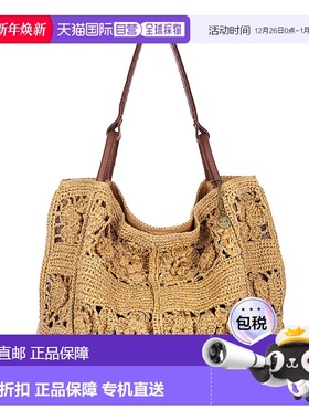 自营 the sakLos Feliz大号手提包-自然色调的花朵 美国奥莱直发