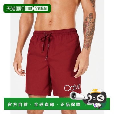 自营Calvin Klein Swim Trunk Men's  Cabernet in 7