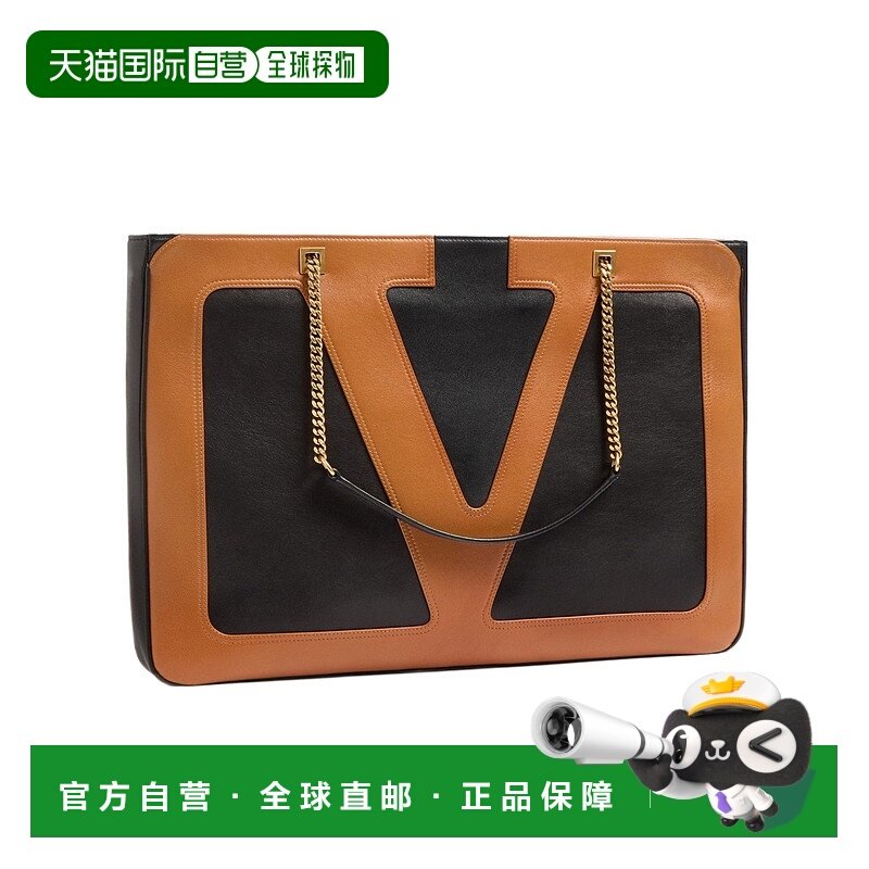 香港直邮VALENTINO 女士斜挎包 WB0R12PTJRFA CO 黑色 大号徽标单