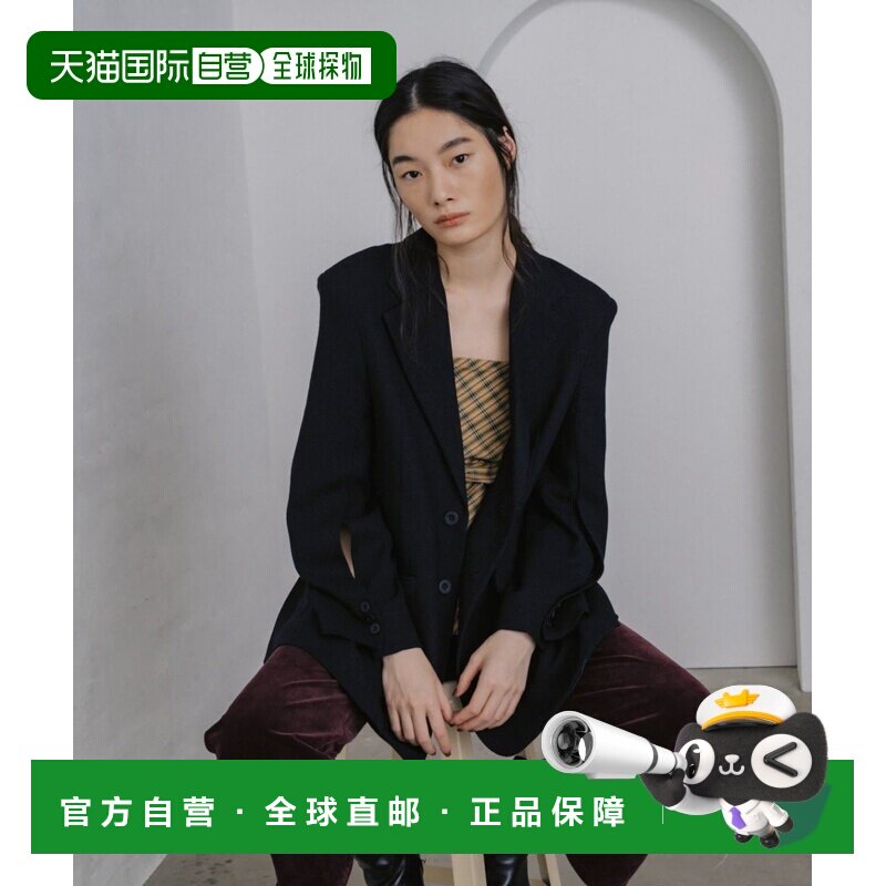 日本直邮Pasterip 女装 卡拉米织纹修身西装外套 PSR1062107A0001图片