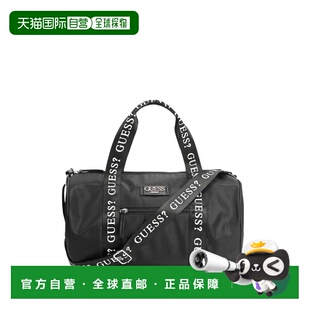 自营guessLogo-Tape Duffle Bag - black snakeskin 美国奥莱直发