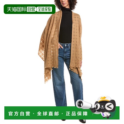 自营forteforteForte Cashmere Open Weave Shawl - brown 美国奥