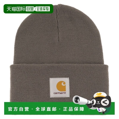 1h可退 香港直邮Carhartt 卡哈特 女士 turn-up and label 徽标帽
