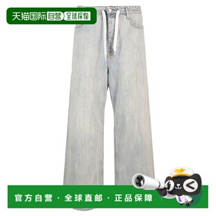 香港直邮Balenciaga 巴黎世家 男士 蓝色 Bleached Ring Baggy 牛