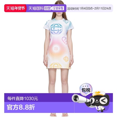 1h可退 香港直邮Casablanca 女士 多色 Halftone Logo T-Shirt 连