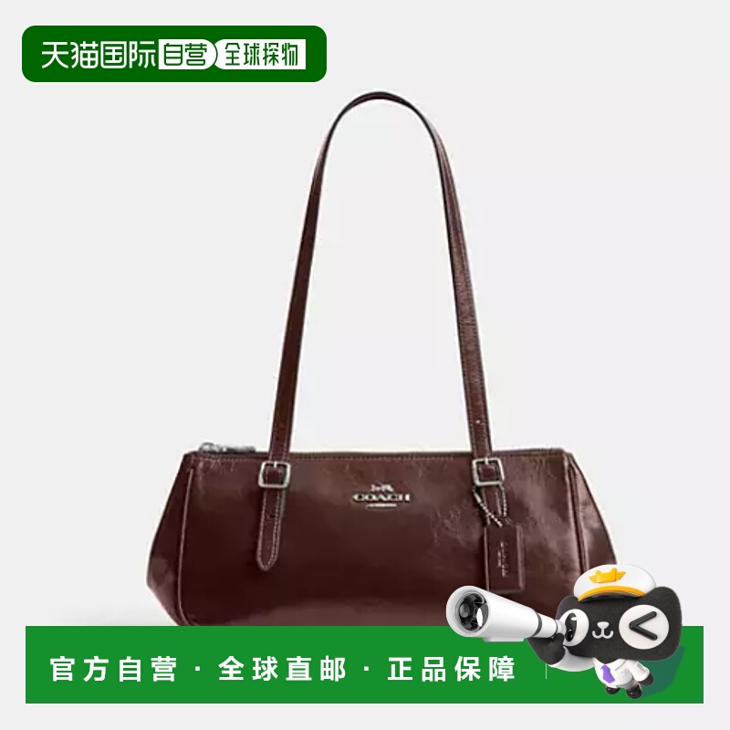 COACH/蔻驰AASHER 34单肩包标志性印花皮革腋下单肩包大号